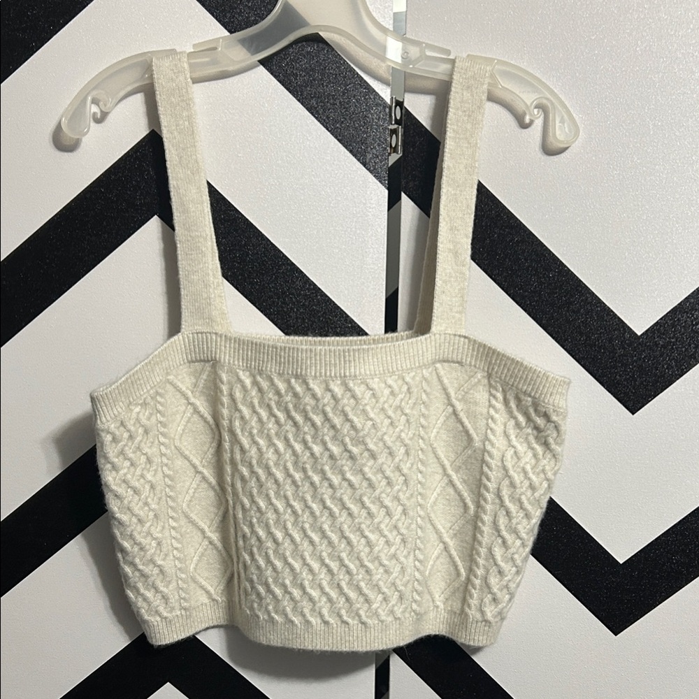 H&M Cream Knit Tank Top